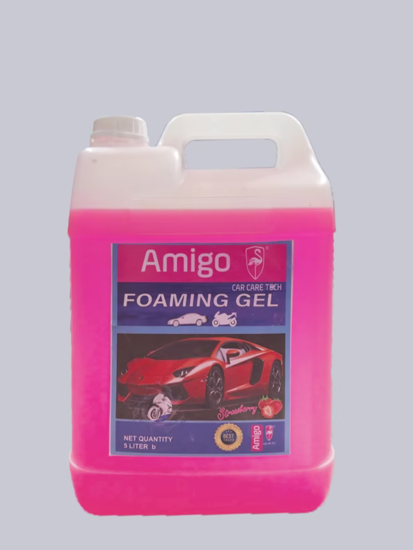 Amigo Foaming Gel 5L- Deep Clean & Shine for Your Car Strawberry-
